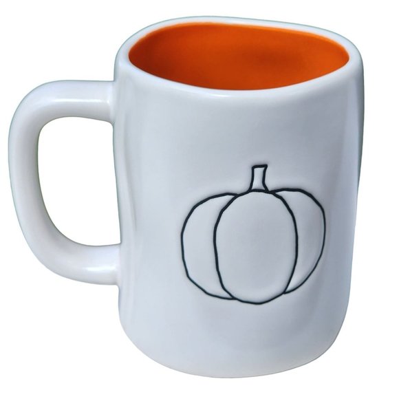 Harvest Blessings Pumpkin Ceramic Coffee Mug Rae Dunn Double Sided Coffee Mug - Picture 8 of 10
